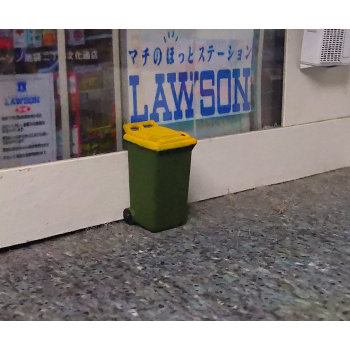 Miniatur Tong Tempat Sampah2 Diorama Diecast Unpainted