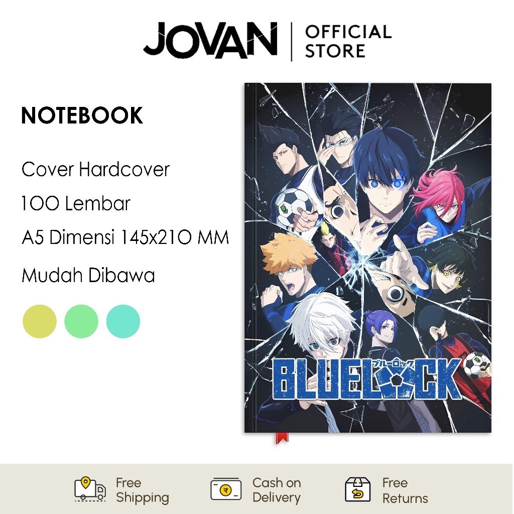 

Notebook Hardcover Custom Blue Lock 8 Buku Tulis Catatan Note Agenda Planner Jurnal Diary Notebook Anime