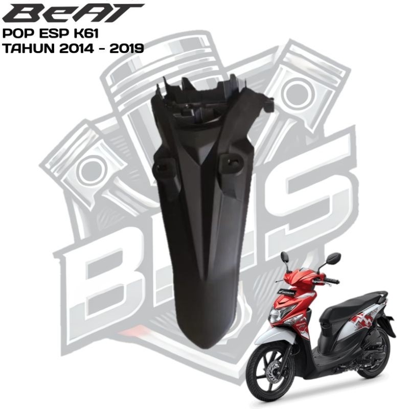 Spakbor Belakang Motor Honda BeAT POP eSP K61 (2014 - 2019) Cover Body Bodi Kasar Beat POP Tahun 201