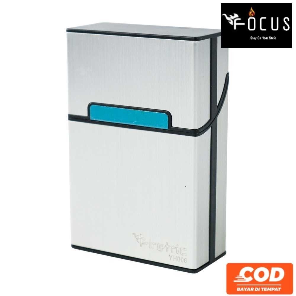 Firetric Kotak Tempat Rokok Aluminium Cigarette Case 20 Slot/Wadah Keren/Bungkus Penyimpanan Panjang