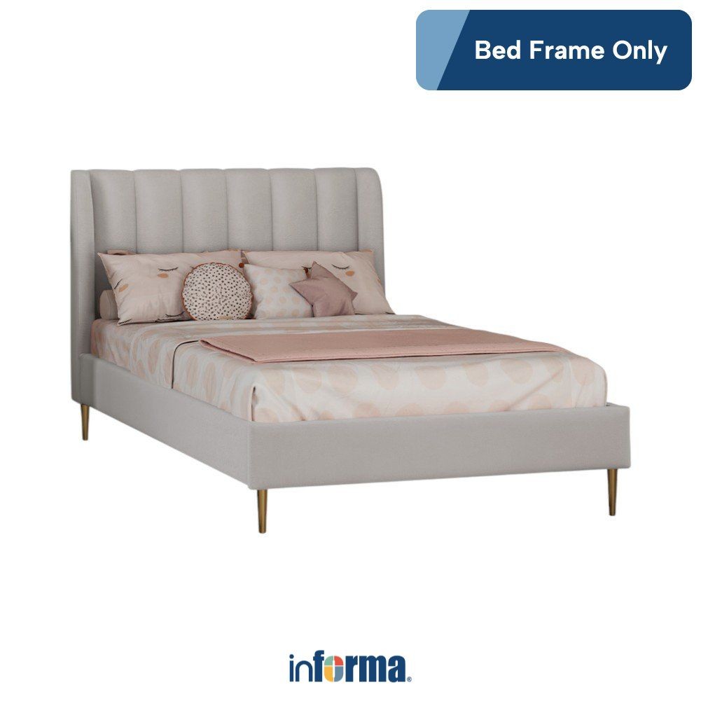 Informa 120x200 cm Bianca Tempat Tidur Anak - Abu-Abu Bed Ranjang Kasur Perabot Tidur Furniture Dipa