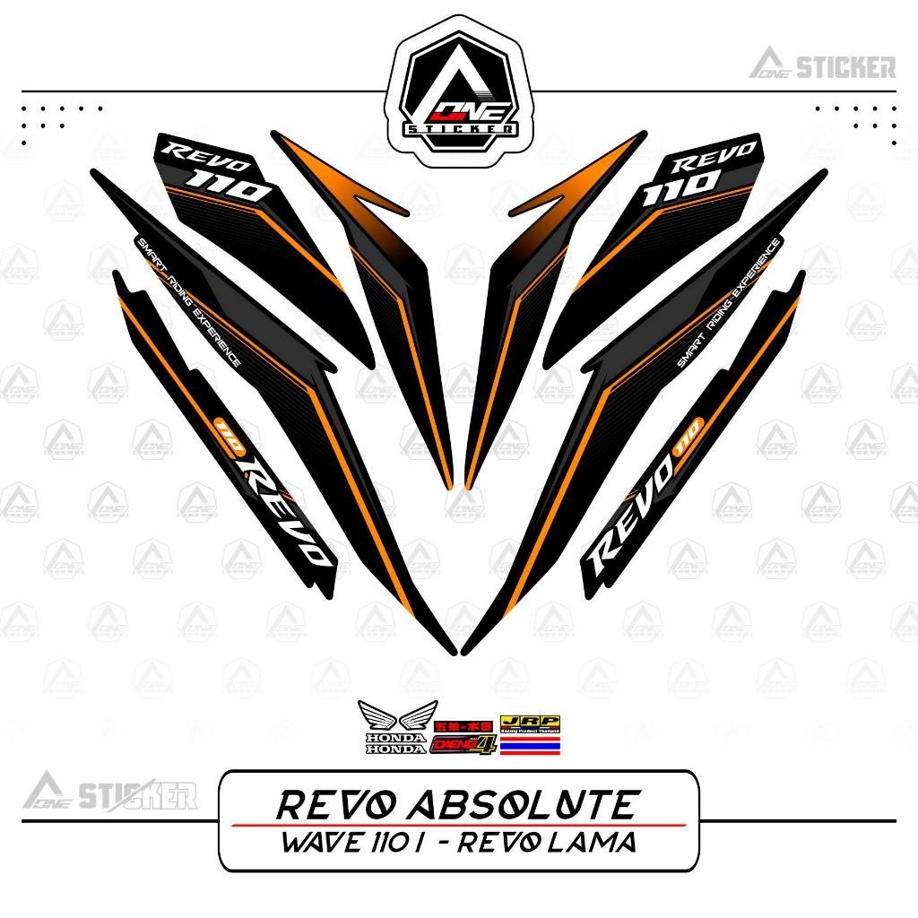 Striping Revo 110 Absolute  / Stiker / Sticker / Wave 110 / Revo Lama / Old / Variasi Stiker Motor H