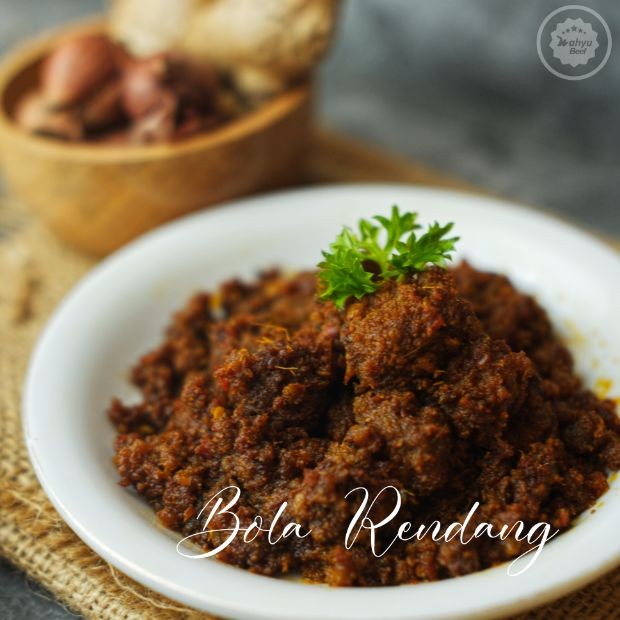 

Wahyu Beef Bola Rendang 250gram|Rendang|Daging Rendang|Bola-Bola daging|