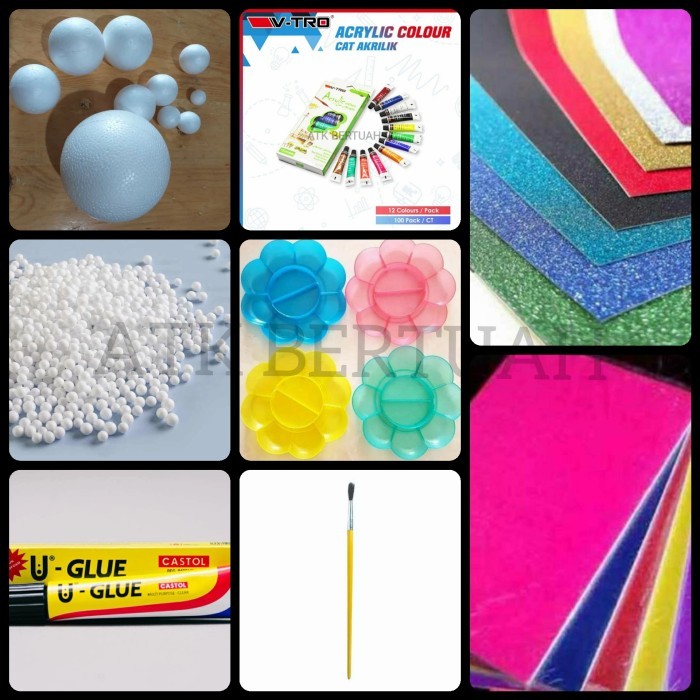 

promo -PAKET LENGKAP SEMUA BAHAN PRAKARYA BOLA GABUS TATA SURYA PLANET