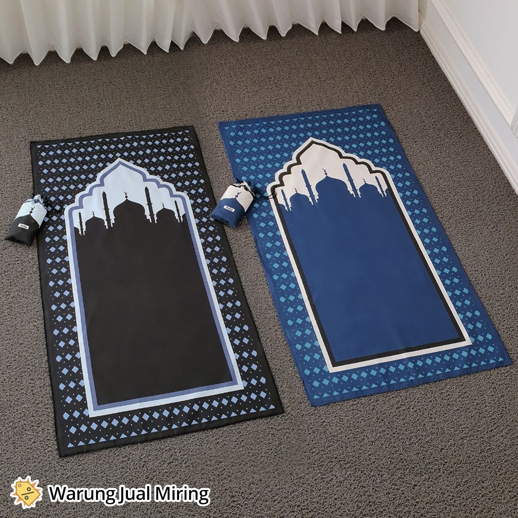 PROMO Sajadah Travel Saku Bilal Souvenir Traveling Kantong Mini Pouch Poch Dompet Serut Retsleting S