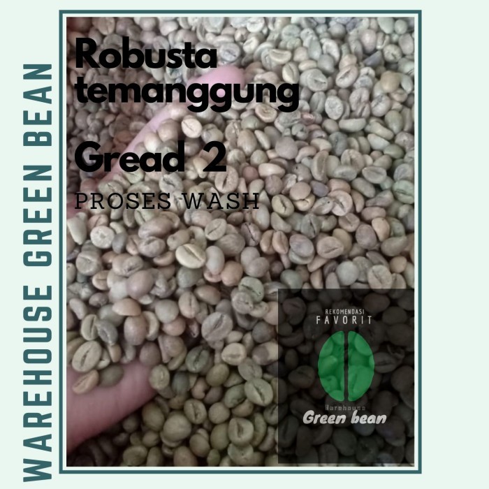 

kopi robusta / green bean temanggung 1kg large bean - washed