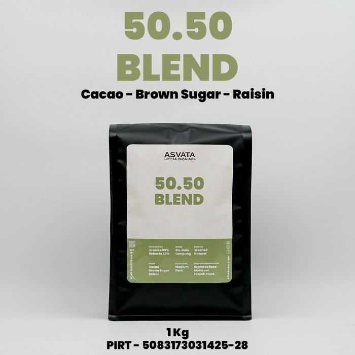 

Biji Kopi 1 Kg 50.50 Arabica Robusta Roasted Beans Kopi Susu Grosir - Extra Coarse