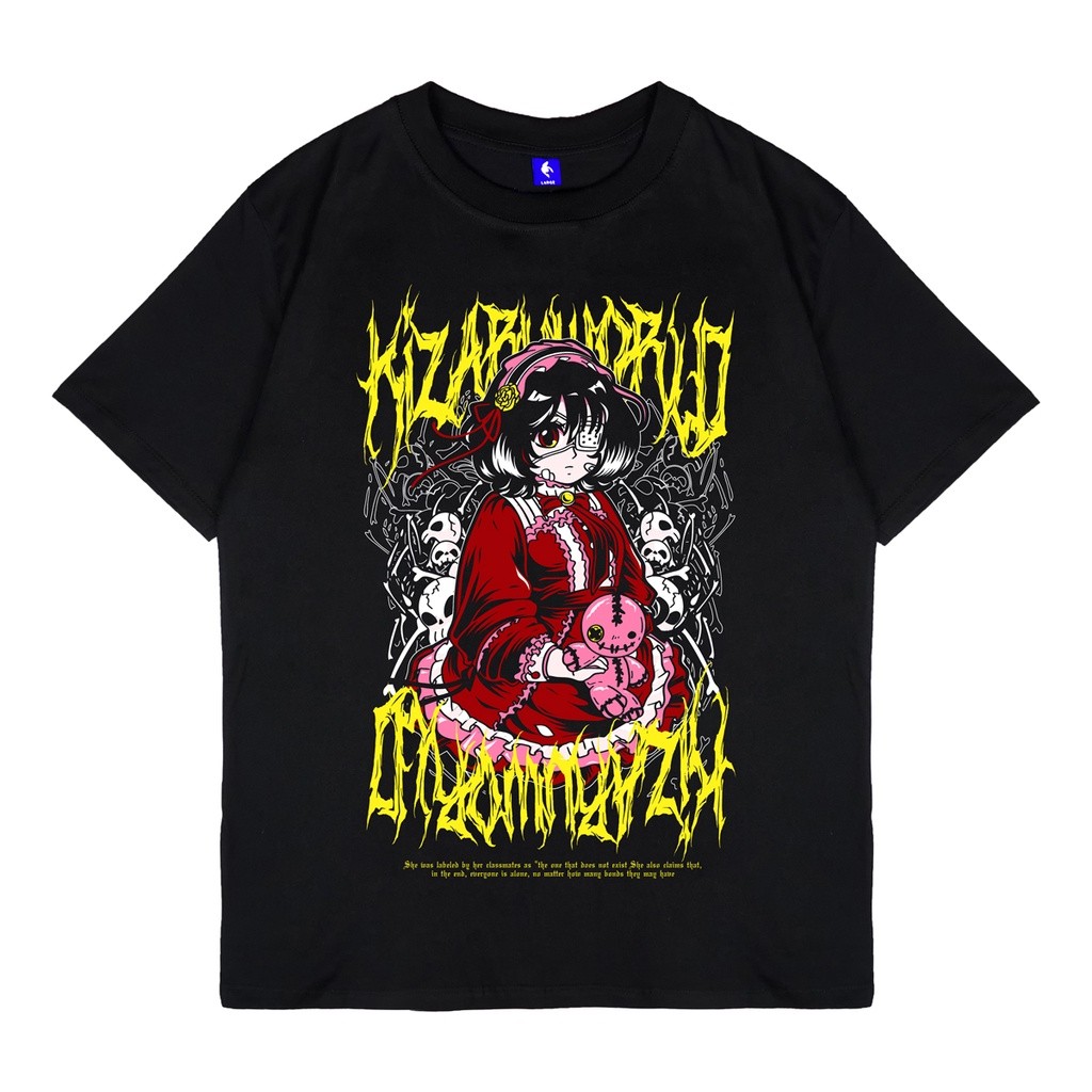 【ORI】 KIZARU T-Shirt Kaos Anime Another MISAKI MEI Black