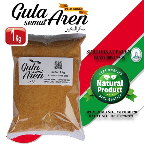 

Pondok Aren Gula Aren Asli Semut Bubuk Palm Sugar 1Kg 1000 Gram Murah