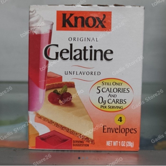 

KNOX UNFLAVORED GELATINE BUBUK 28G