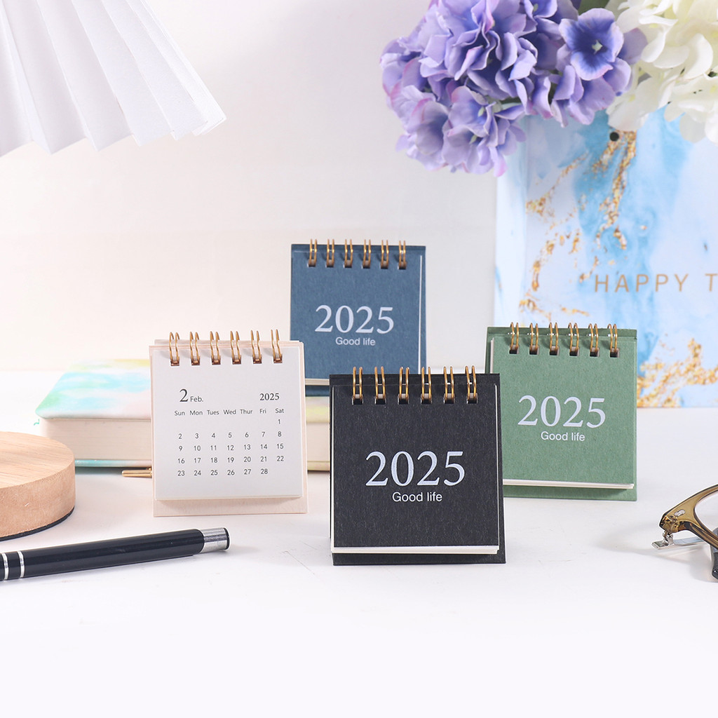 

1 pc 2025 Mini Style Desk Calendar School and office desktop decorations A gift for a friend