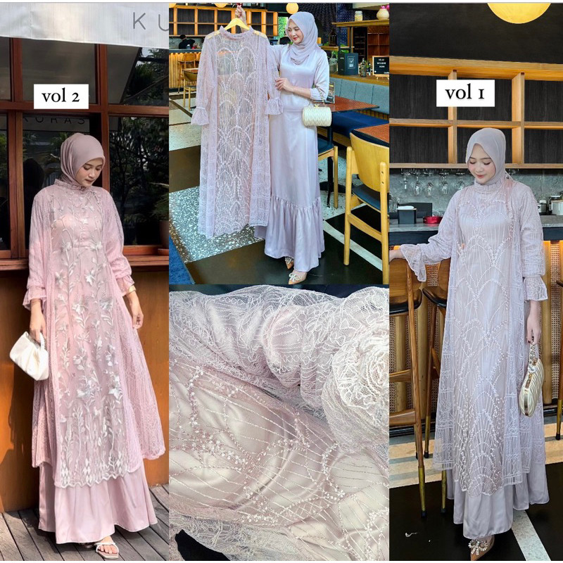 Blash - Spesial price Feysa adha inner outer ukuran standart | dress kondangan  simple elegan tunic 