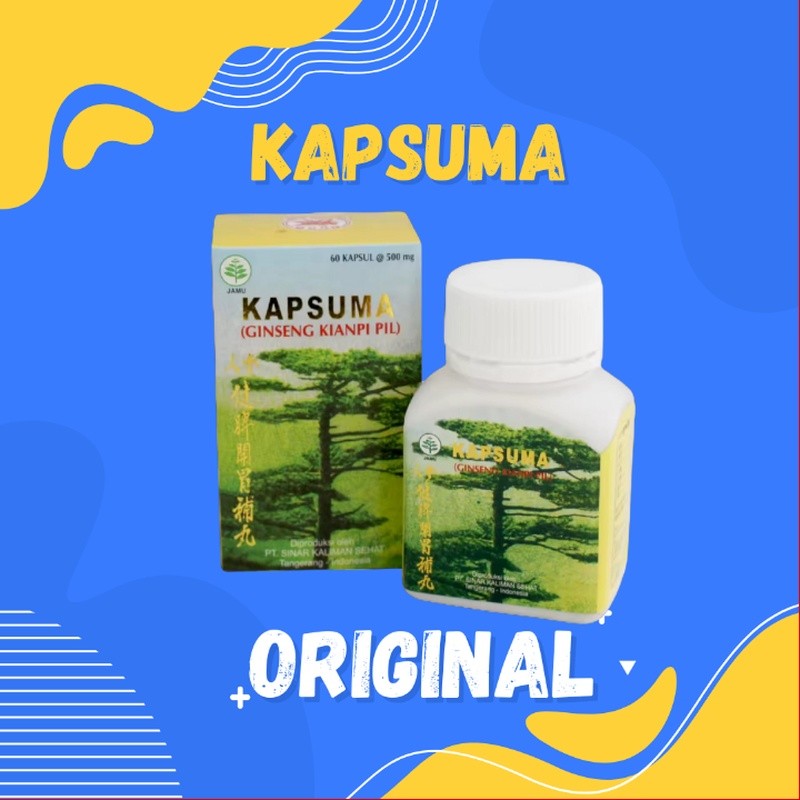 Obat Gemuk/ Penggemuk Badan Permanen BPOM Kapsuma Ginseng KP