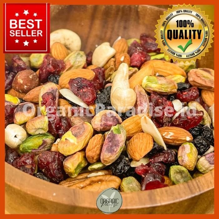 

SALE Trail Mix Nut Organic Please 500 gram / Kacang Mix Nut Organic Please 500 gram Organic Paradise - 500 GRAMTERLARIS