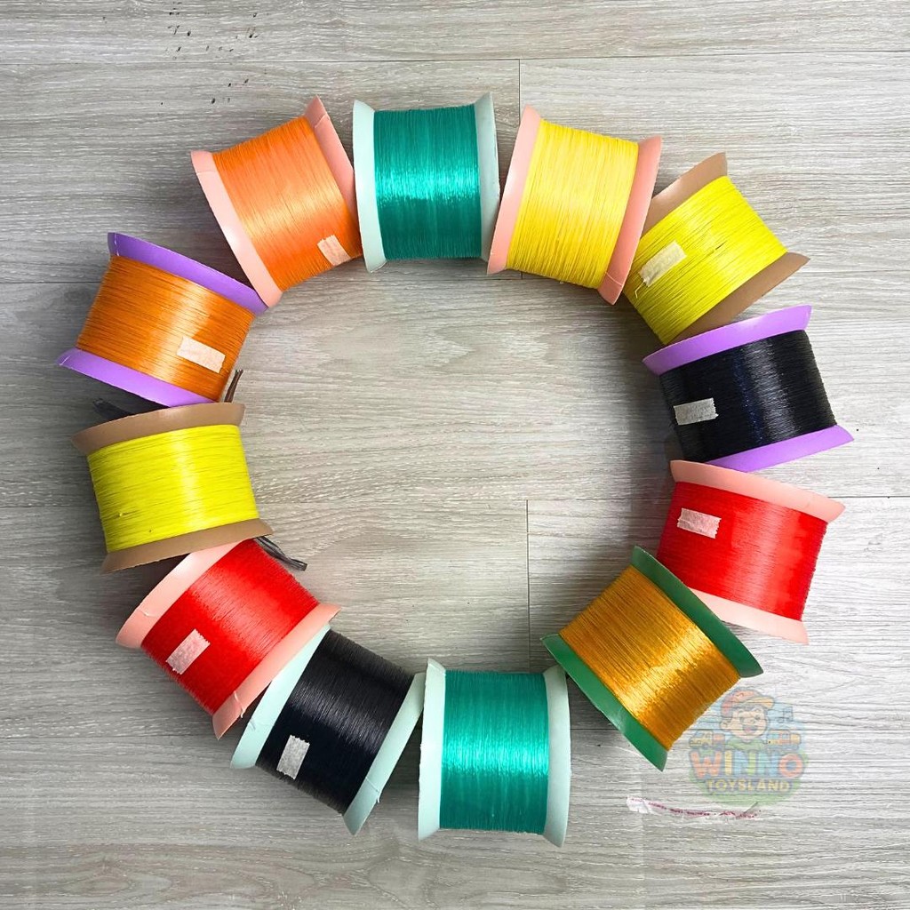 Bladu Besar Benang Kenur Marlin 0.40 Gulungan Layangan Layang-Layang Agak Tebal Warna Cerah