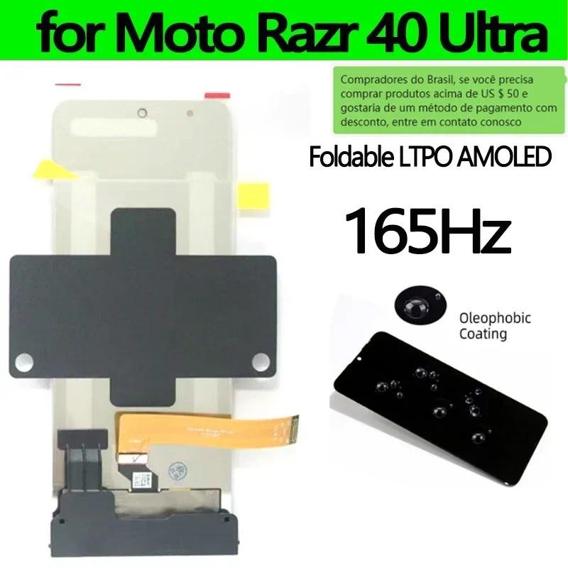 AMOLED Second External LCD For Motorola Razr 40 Ultra Display Touch Screen For Moto Razr 40Ultra XT2