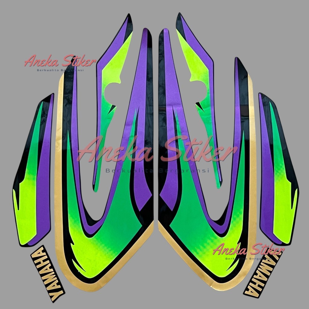 Striping Stiker Yamaha RX Spesial RX S RXS 1995 1996 Hijau Fullset