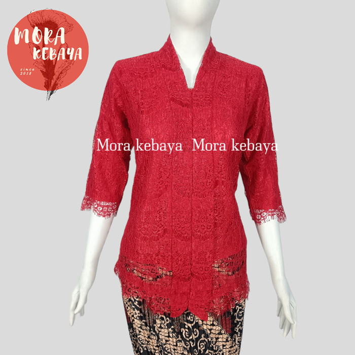 ✨LARIS✨ -kebaya encim/kebaya encim modern/kebaya modern - Putih, S