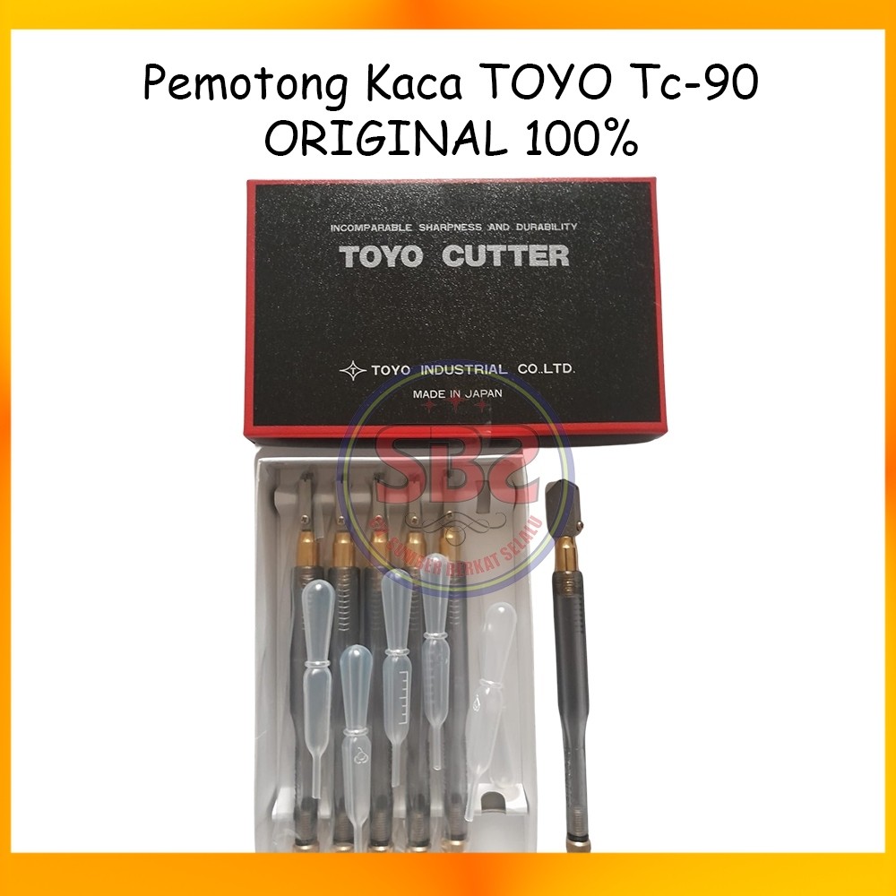 TOYO Pemotong Kaca Toyo TC 90 Asli Alat Pemotong Kaca Original Toyo TC90 Glass Cutter Pisau Kaca