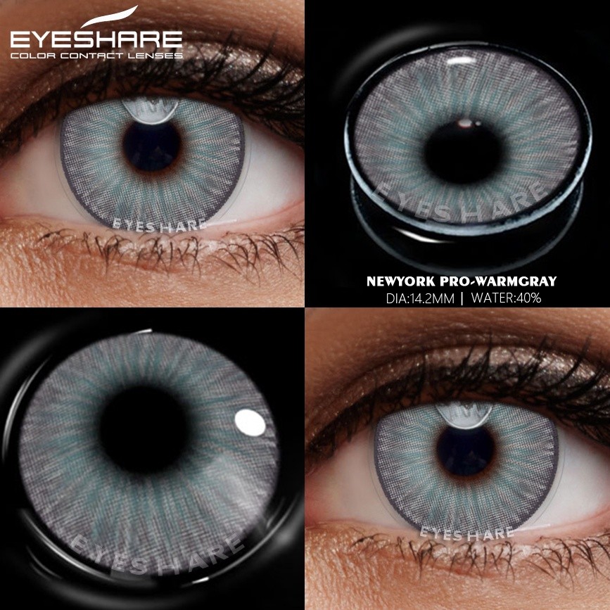 BPOM Eyeshare NewYork Warm Gray Softlens 14.2mm