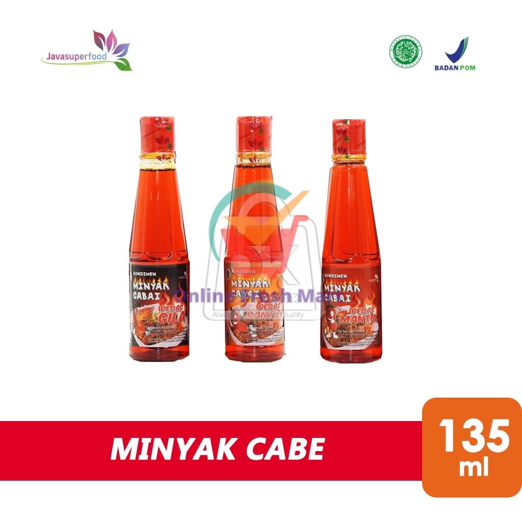 

Minyak Cabe JSF Cabai Pedas Chili Oil (Botol 135ml) - Online Fresh Mart Denpasar