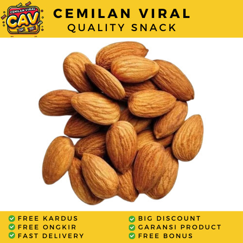 

CAV KACANG ALMOND PANGGANG 500gr Roasted Almond 500gr KACANG Almond Roasted 500gr Kacang Almond