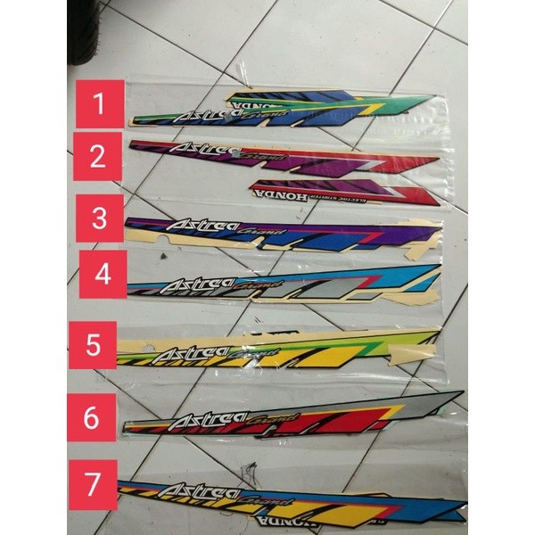 Sticker Striping honda astrea grand bulus 93 full body