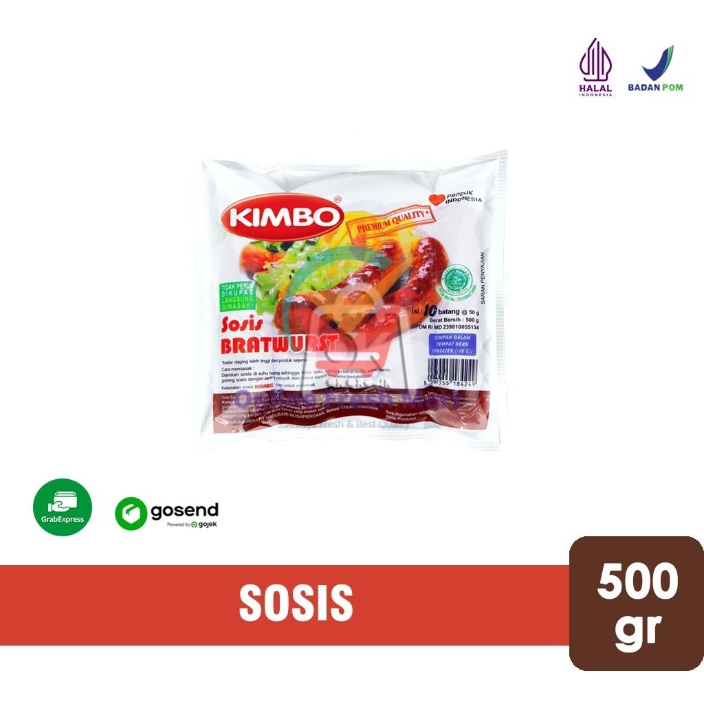 

Sosis Sapi KIMBO Bratwurst Mini isi 10 (500 gr) KHUSUS INSTANT - Online Fresh Mart Denpasar