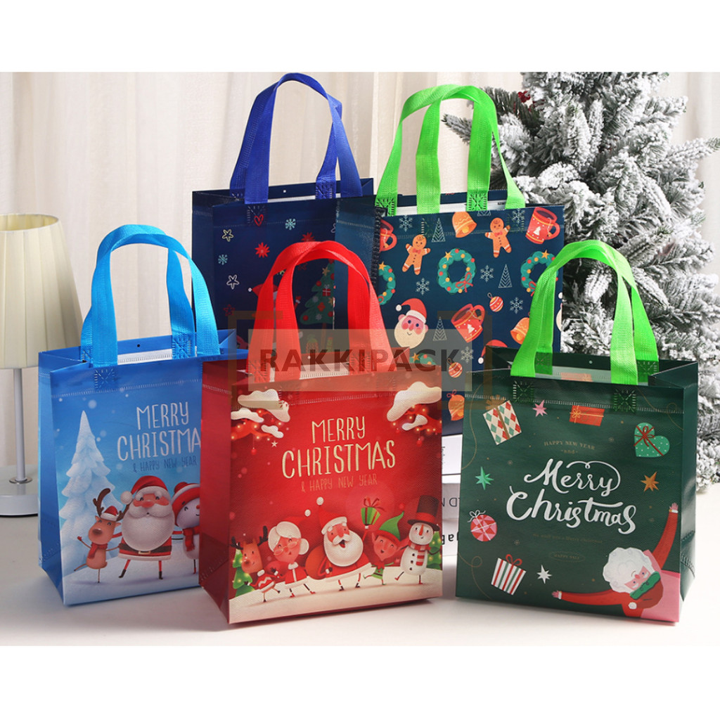 

Goodie Bag natal tas hampers Christmas santa snowman