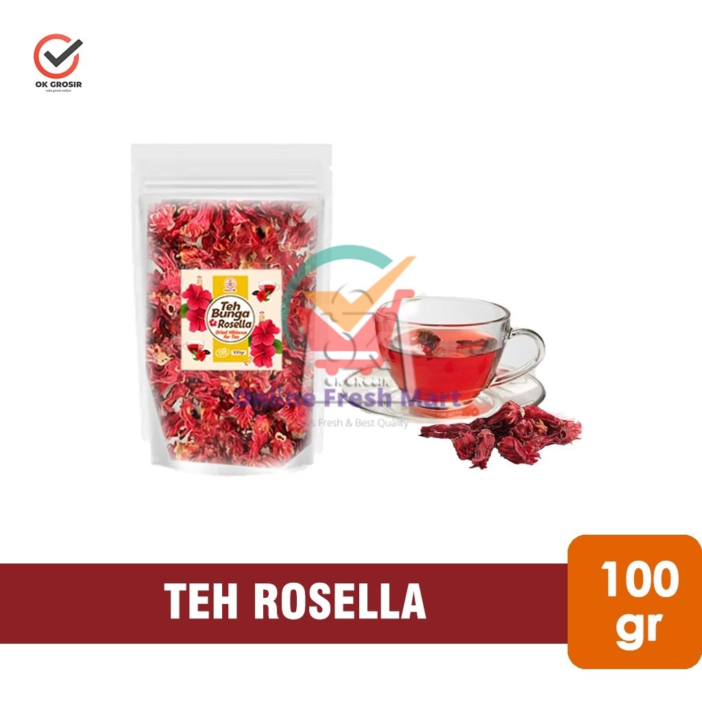 

Teh Bunga Rosella Kering / Dried Hibiscus Tea (100 gr) - Online Fresh Mart Denpasar