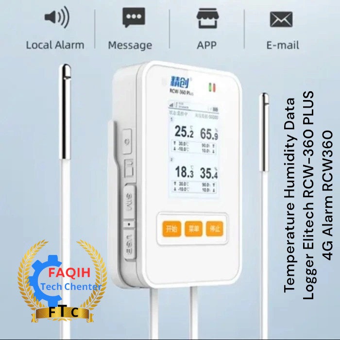 

Temperature Humidity Data Logger Elitech RCW-360 PLUS 4G Alarm RCW360
