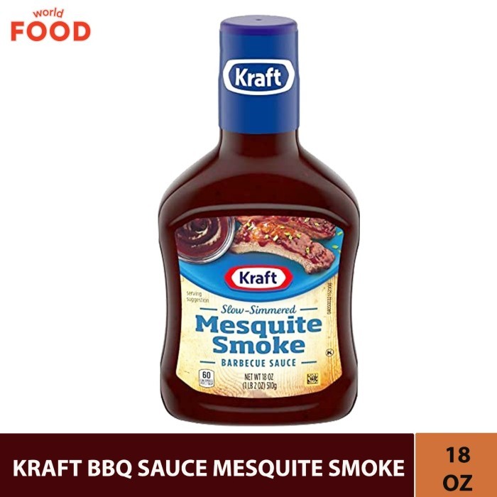 

New Arrival KRAFT BBQ MESQUITE SMOKE