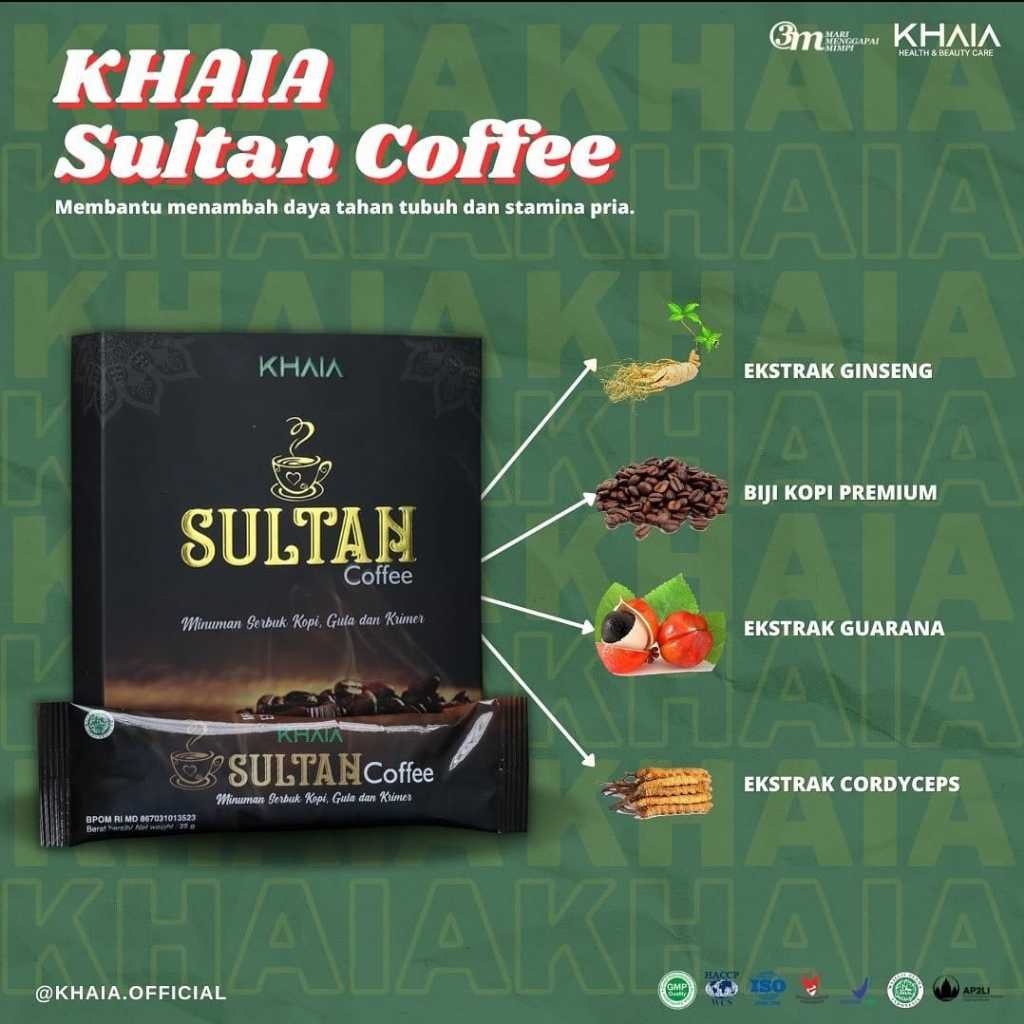 

Khaia Sultan Coffee - Kopi sultan 1 boks