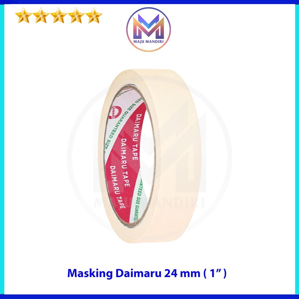 

Masking Daimaru 1 Inch / Lakban Kertas 24mm 2cm / Solatip Kertas