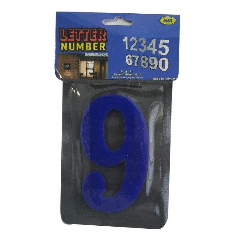 

GM LABEL ACRYLIC ANGKA TEMPEL 10CM 9