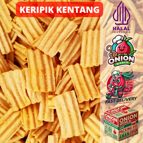 

UWD KERIPIK KENTANG JAGUNG BAKAR 1Kg Kripik Kentang Balado Kripik Kentang Original Kentang