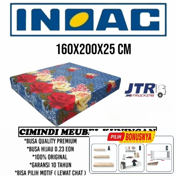 kasur busa inoac original 160x200 tebal 25 cm garansi 10 tahun
