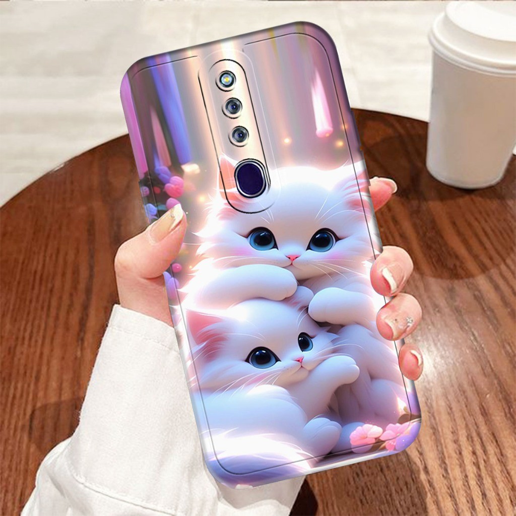 Softcase OPPO F11/F11 PRO/ F5 / F7 / F9 Casing Softcase Kesing Lucu Cesing Phone Soft Casing Kucing 