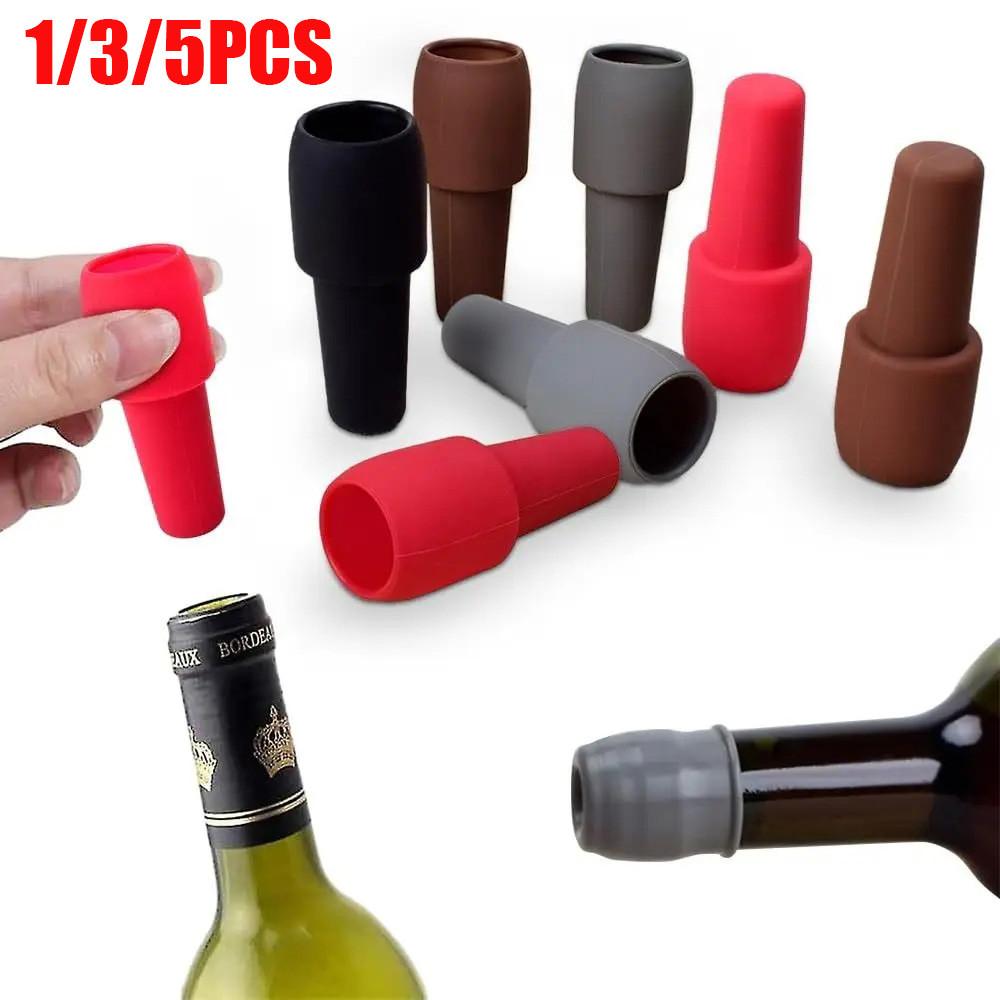 Silicone Wine Stoppers Beverage Bottle Sealer Reusable Sparkling Wine Bottle Stopper Keeping Wine Ch