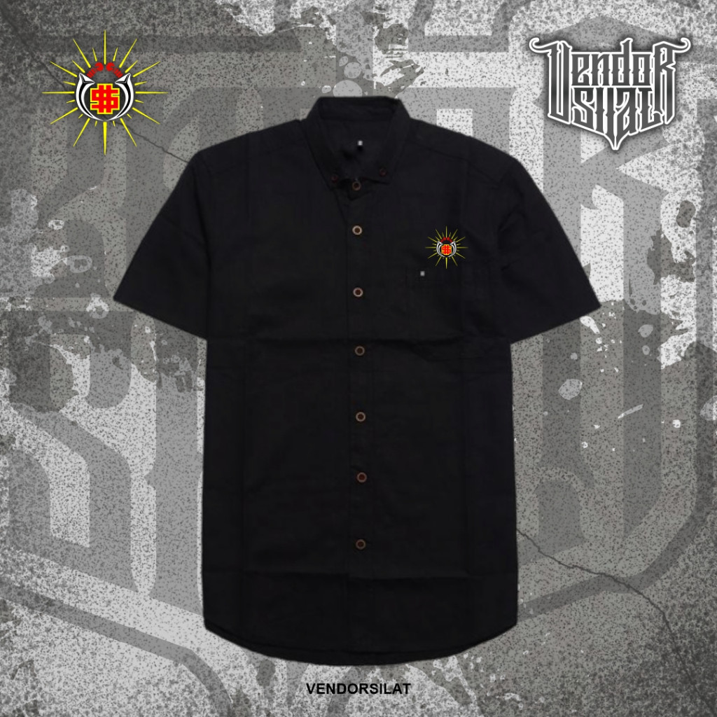 KEMEJA HEM BORDIR PSHW SH WINONGO ATRIBUT PENDEKAR PSHW By EstekaCloth YL6 ZL6