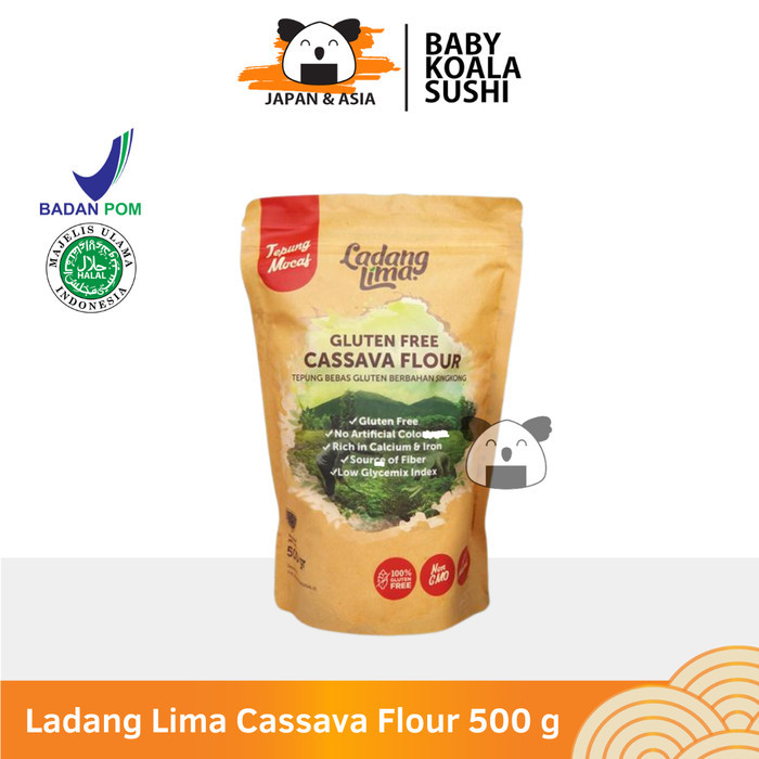 

✨NEW✨ -LADANG LIMA Cassava Flour 500 g Halal | Tepung Singkong Gluten Free