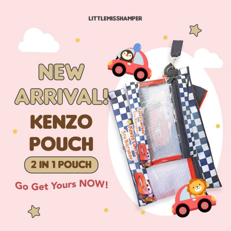 

Kenzo pouch - custom souvenir ulang tahun hampers anak