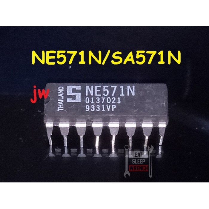 NE571N SA571N SA571 NE571 DIP8 IC transistor dan Sparepart elektronika