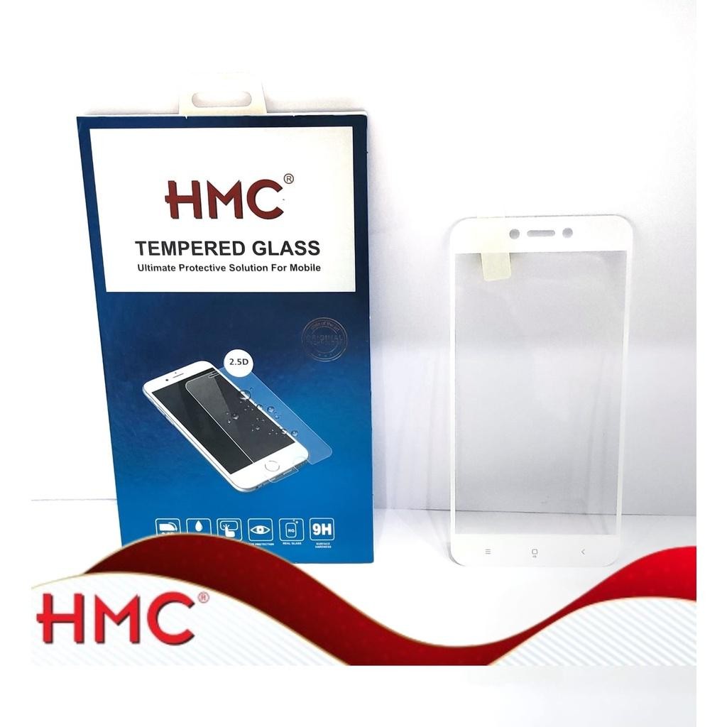 HMC OFFICIAL STORE - Xiaomi Redmi 5A White HMC Tempered Glass Full Glue Premium