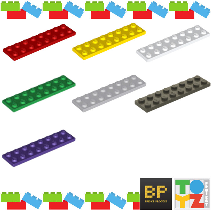Lego Part 3034 Plate 2x8 - 2 x 8