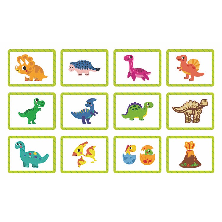 TOOKY TOY Dinosaurs Magnetic Box Mainan Edukasi Dinosaurs Magnet Dinosaurus Dino Kado Hadiah Anak