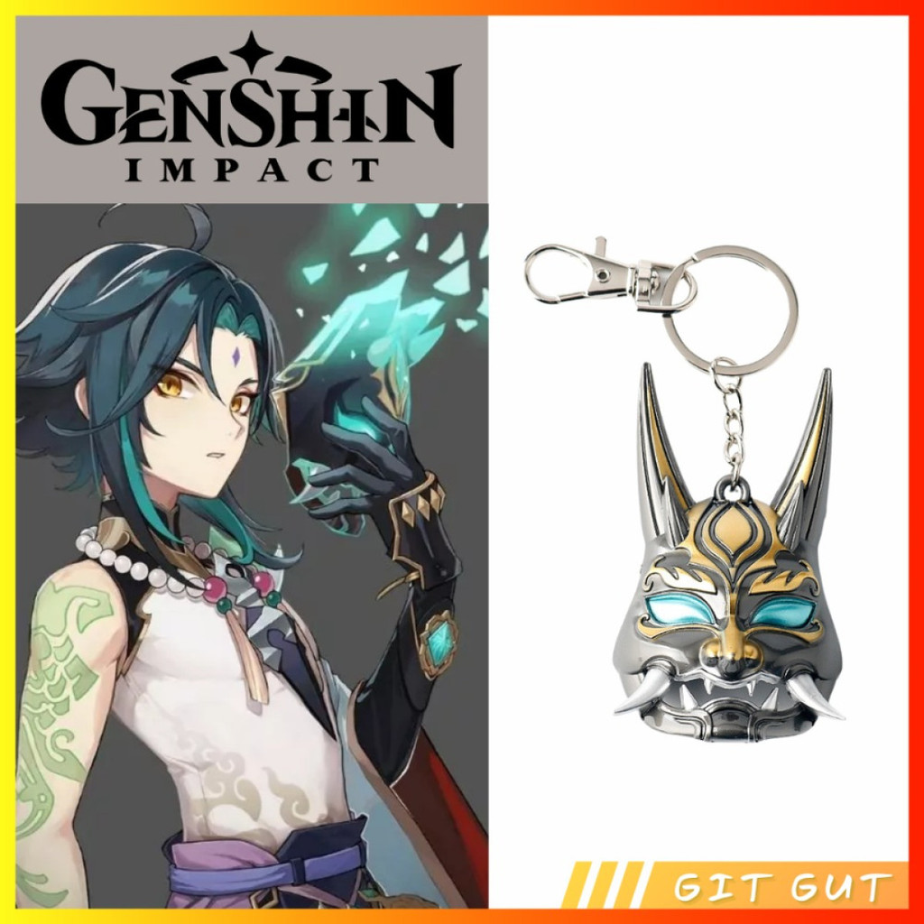 Keychain Gantungan Kunci Genshin Impact Xiao Mask