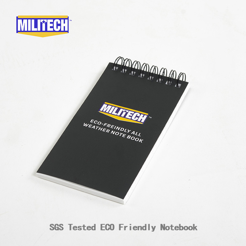 

Militech Eco Friendly Degradable Stone Powder Made Waterproof 3'' x 5'' Tactical All Weather Notebook Tested By SGS and PIDC