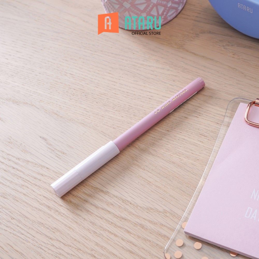 

Ataru Happy Motivation Pulpen Tinta Hitam - Pink Pena Ballpoint Pen Bolpoin Alat Tulis