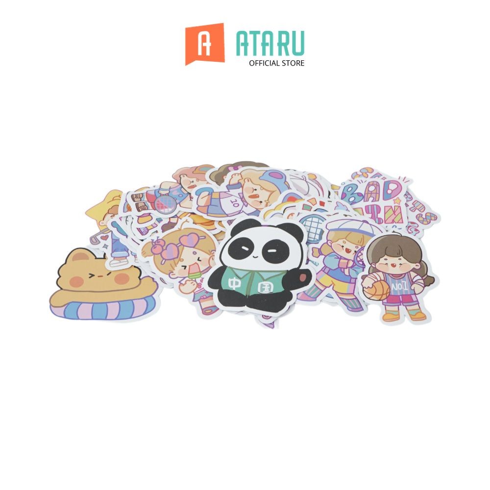 

Ataru Set 60 Pcs Stiker Mix Bear Series Stiker Dekoratif Lucu Cute Stickers Deco Sticker Pack Journal Book